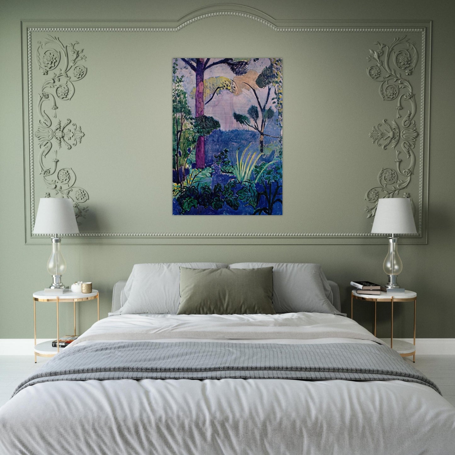 MOROCCAN LANDSCAPE - Henri Matisse Brushed Aluminum Print - 70x100 cm / 28x40 inches | Henri Matisse Aluminum Print | Henri Matisse Prints