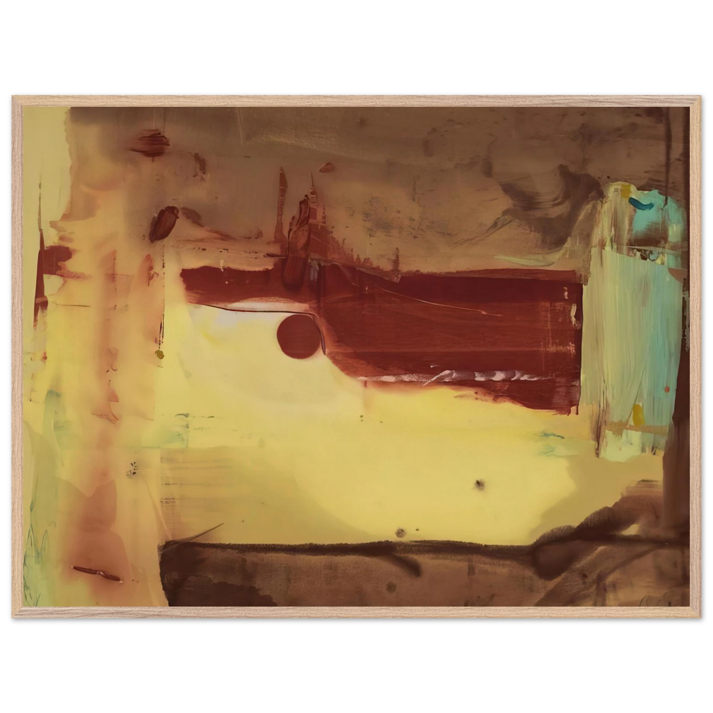 Helen Frankenthaler - Desert Pass - 1976 Wall art - 21x29.7 cm / 8x12" - Fine Art Poster-canvas - -