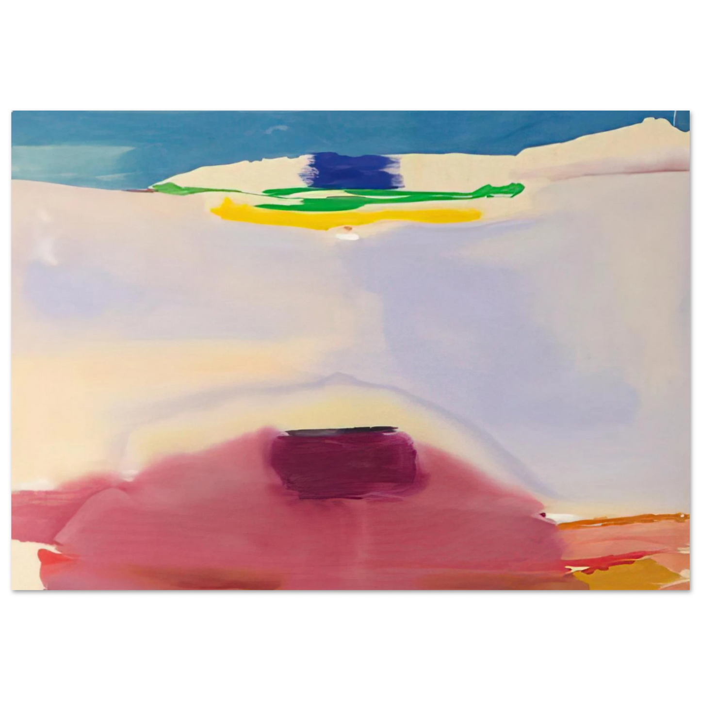 Helen Frankenthaler - Leveling - 1973 Wall art - A3 (29.7 x 42  cm) - Premium Wooden Framed Poster With Fine Art Paper-canvas - Black frame