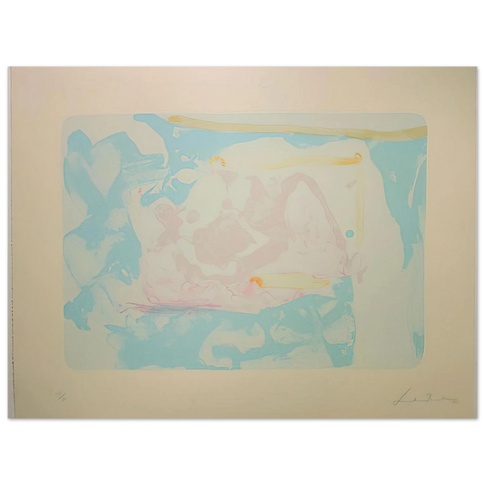 Helen Frankenthaler - Reflections III - 1995 Wall art - 13x18 cm / 5x7 inches - Fine Art Poster-canvas - -