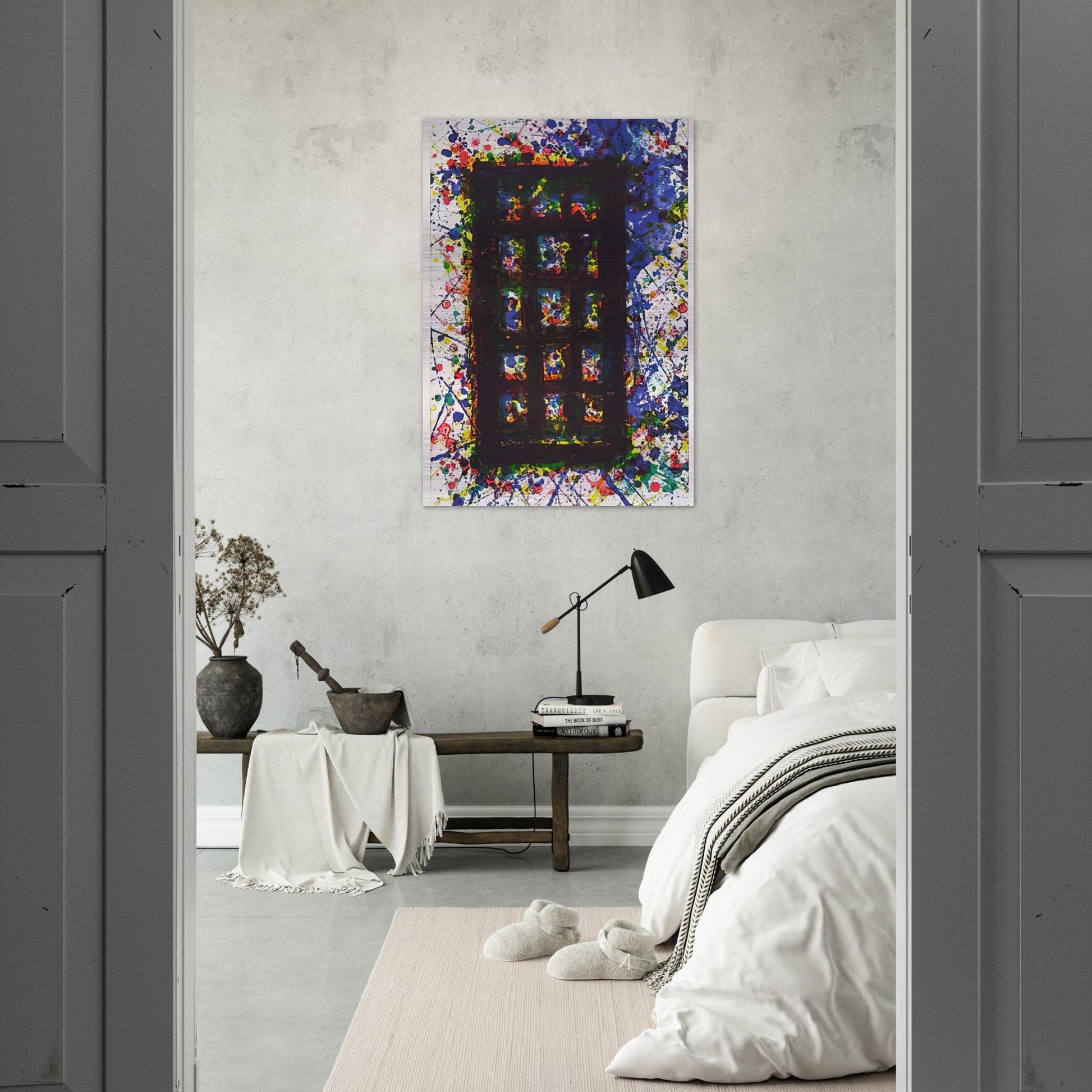 Concert Hall Set II - Sam Francis Brushed Aluminum Print - 70x100 cm / 28x40 inches | Sam Francis Aluminum Print | Sam Francis Prints
