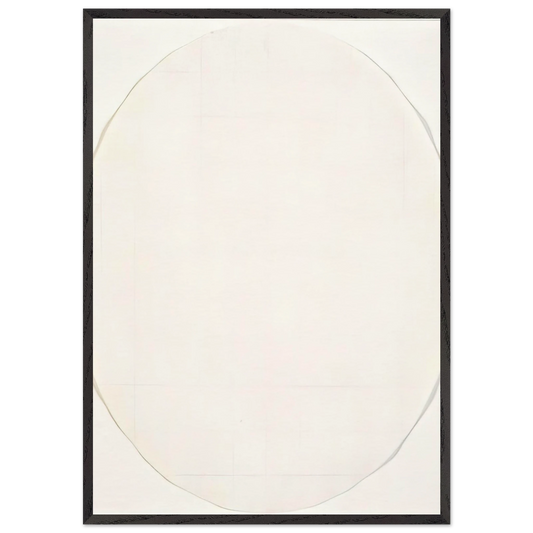 Koh-I-Noor 7H 1 - Robert Ryman 70x100 cm / 28x40 inches Framed Art Print – Black Wooden Frame