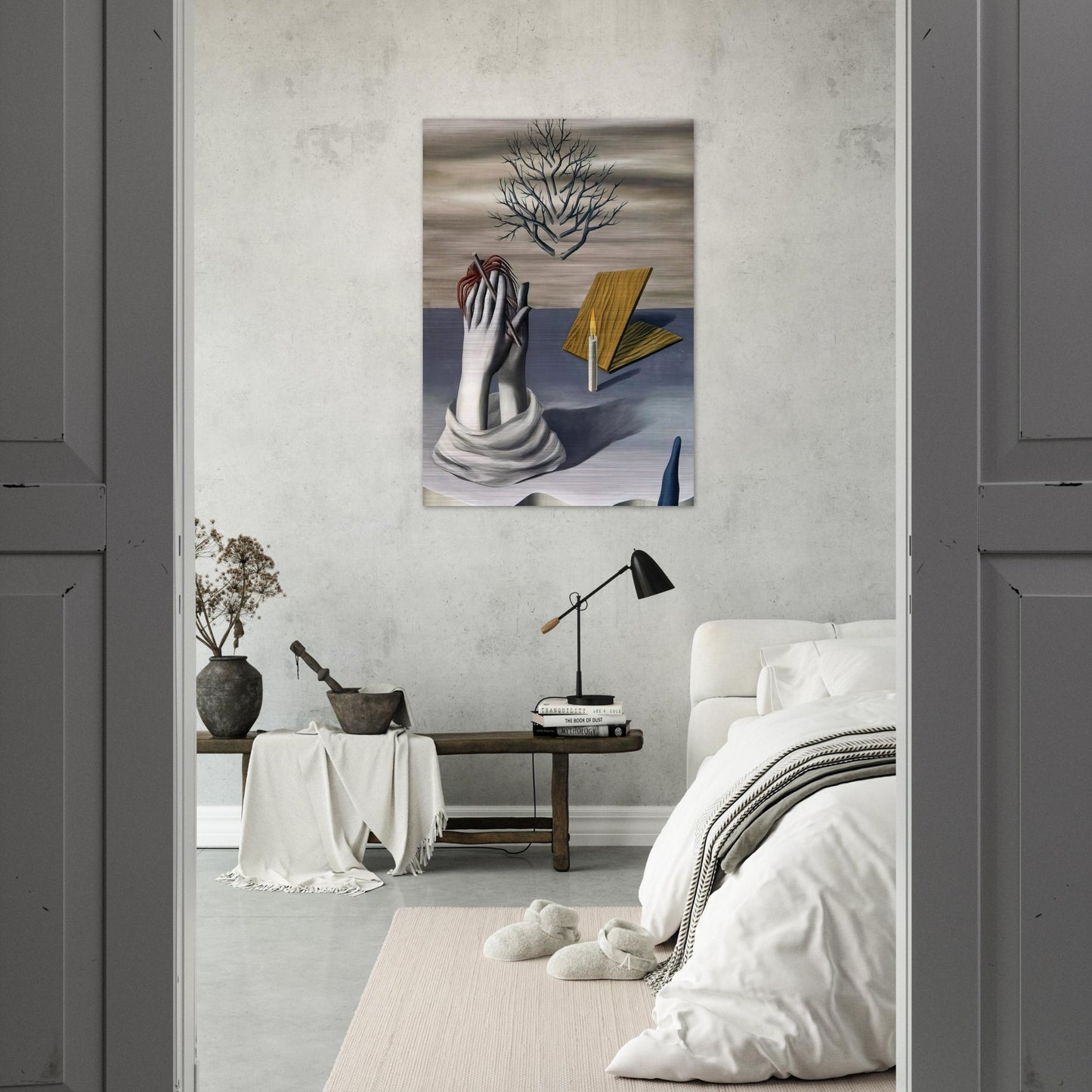 THE DAWN OF CAYENNE 1926 - Rene Magritte Brushed Aluminum Print - 70x100 cm / 28x40 inches | Rene Magritte Aluminum Print | Rene Magritte Prints