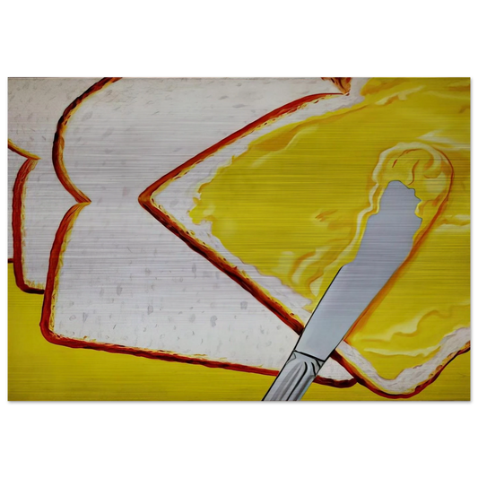 White Bread - James Rosenquist Brushed Aluminum Print - 70x100 cm / 28x40 inches | James Rosenquist Aluminum Print | James Rosenquist Prints