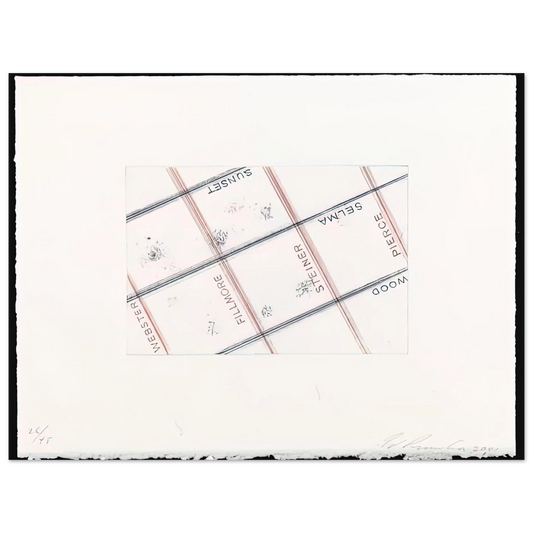 Edward Ruscha - PIERCE FROM LOS FRANCISCO SAN ANGELES PORTFOLIO  75x100 cm / 30x40inches Fine Art Poster