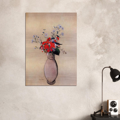 BOUQUET OF FLOWERS 2 - Odilon Redon Brushed Aluminum Print - 70x100 cm / 28x40 inches | Odilon Redon Aluminum Print | Odilon Redon Prints