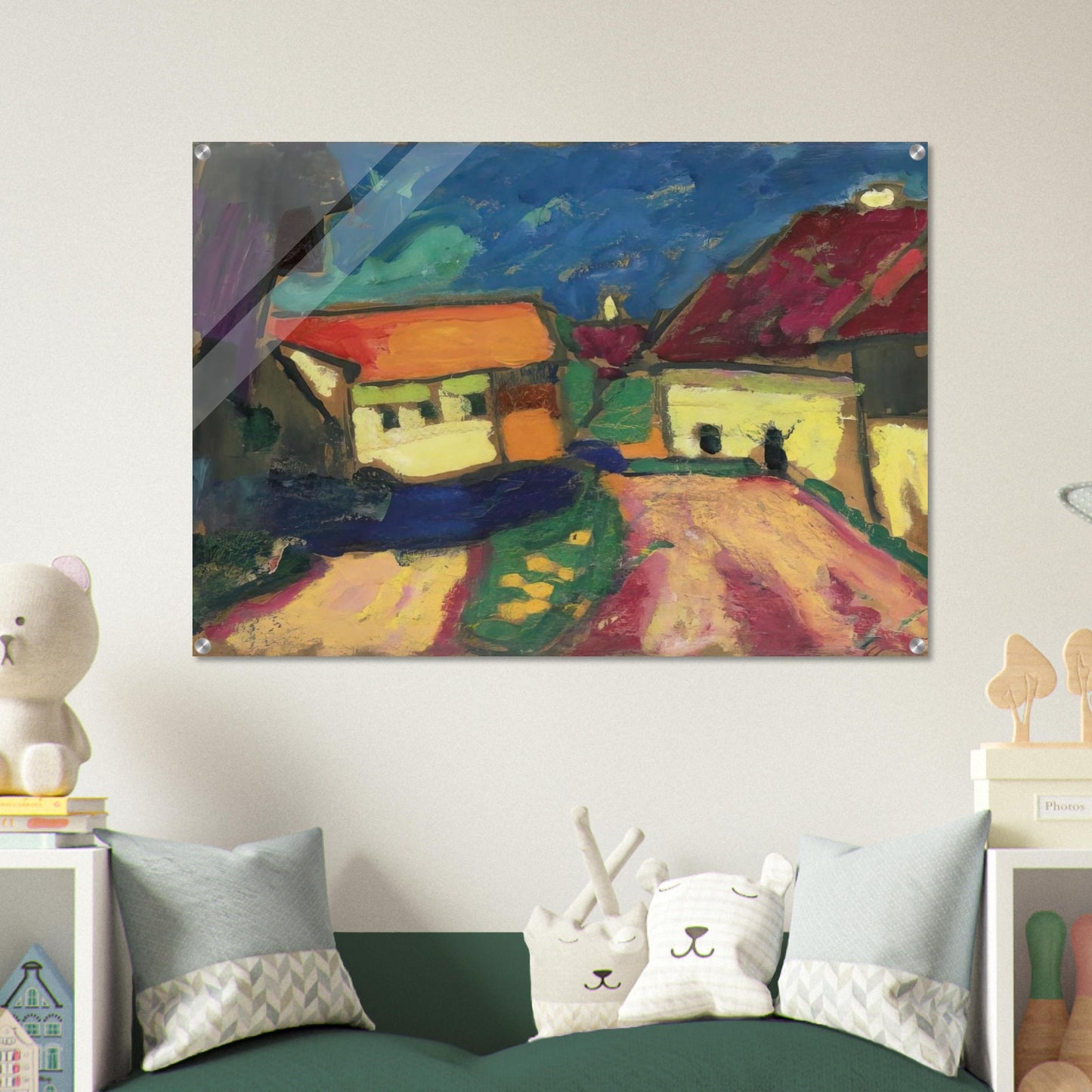LANDSCHAFTSTUDIE DORFSTRASSE 1908 - Alexej von Jawlensky Acrylic Print - 70x100 cm / 28x40″ inches