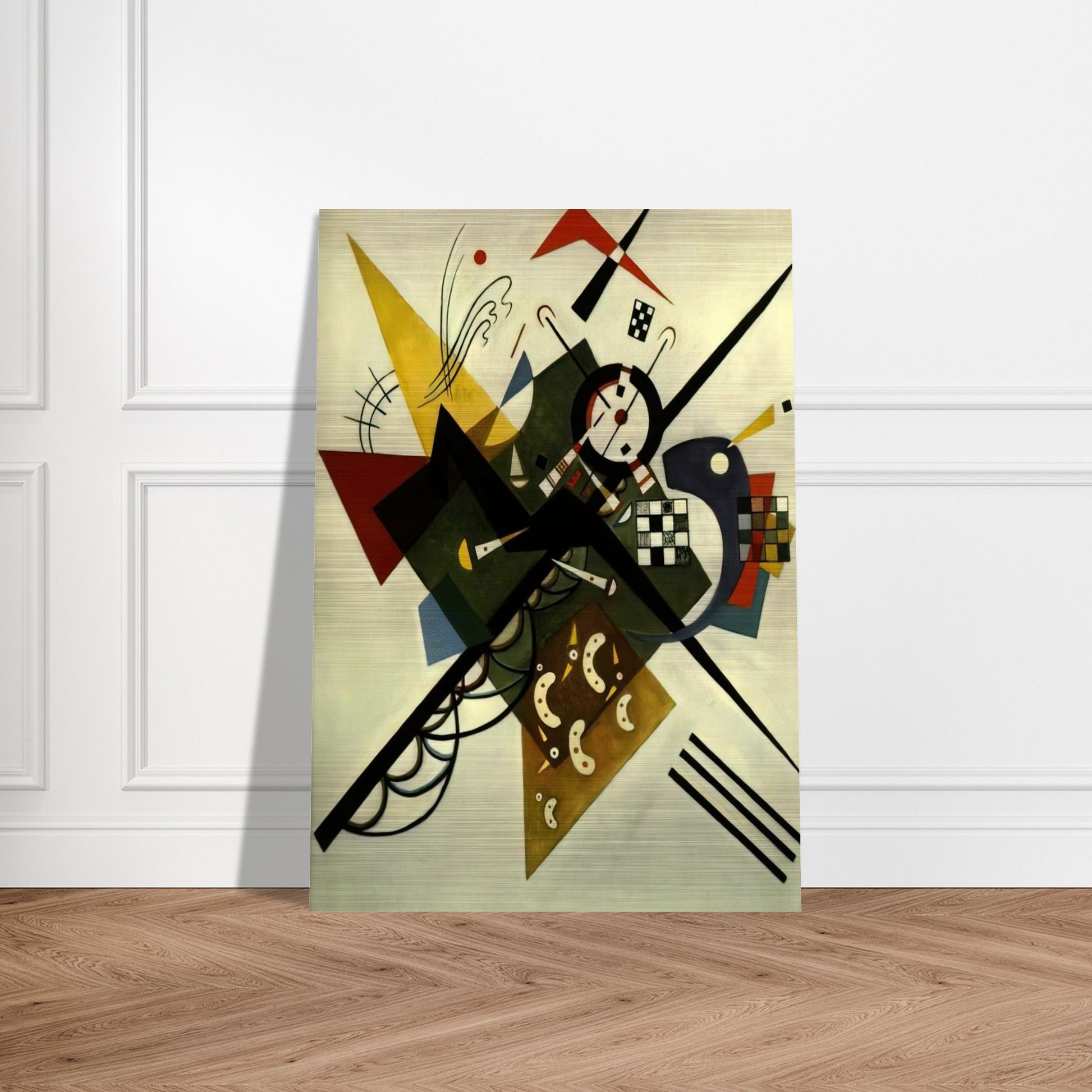 ON WHITE II 1923 - Wassily Kandinsky Brushed Aluminum Print - 70x100 cm / 28x40 inches | Wassily Kandinsky Aluminum Print | Wassily Kandinsky Prints