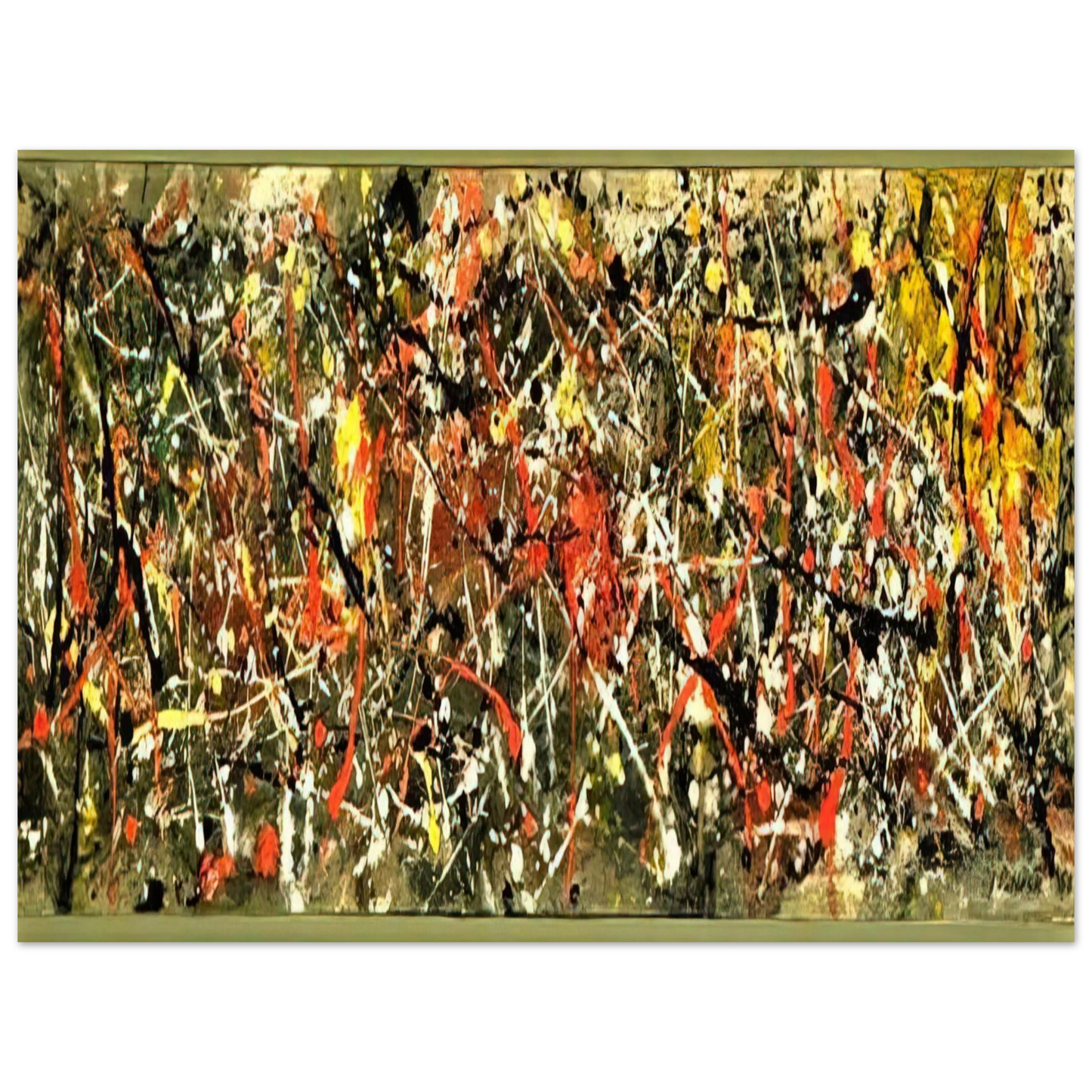 Jackson Pollock - NUMBER 25  75x100 cm / 30x40inches Fine Art Poster