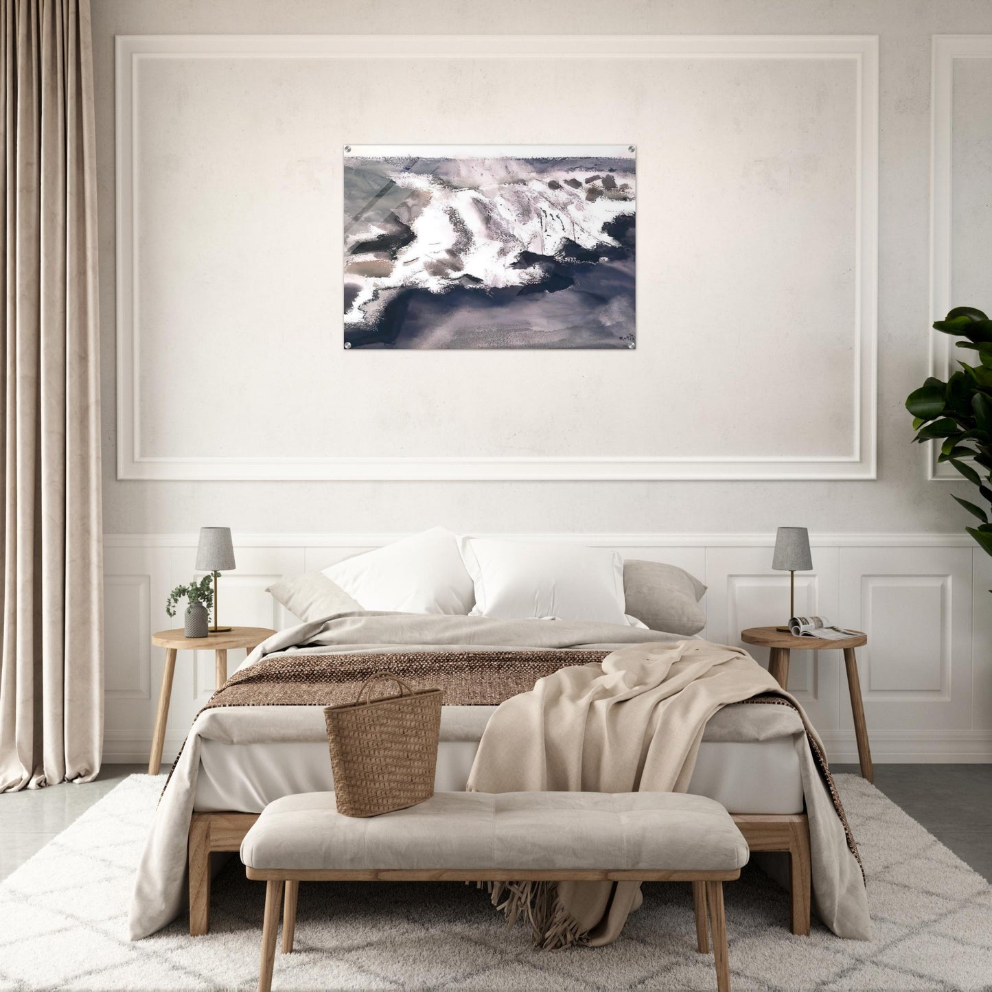Off York Island - 1922 - John Marin Acrylic Print - 70x100 cm / 28x40″ inches | John Marin Wall Art | John Marin Prints