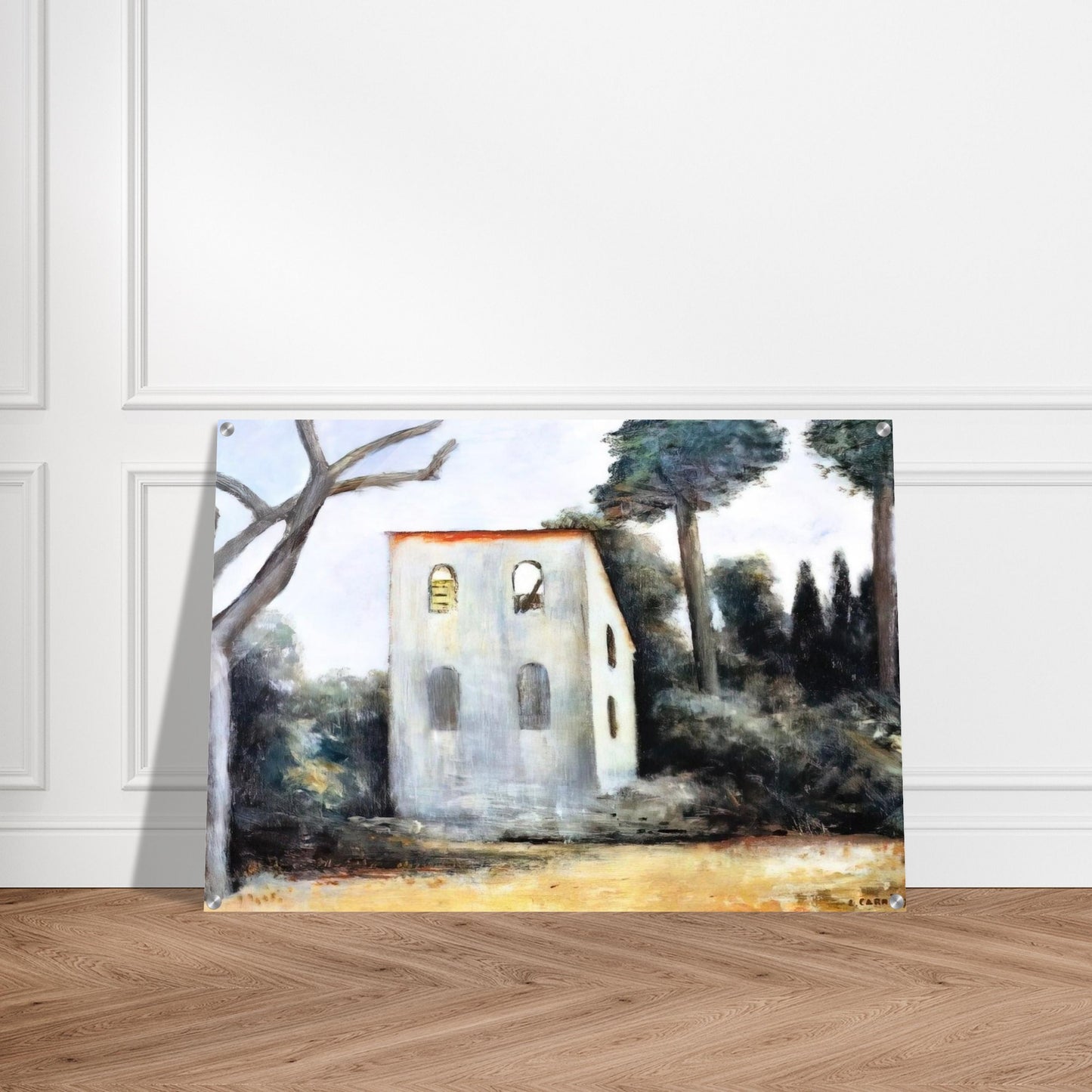 LA CASA ABBANDONATA 1930 - Carlo Carra Acrylic Print - 70x100 cm / 28x40″ inches