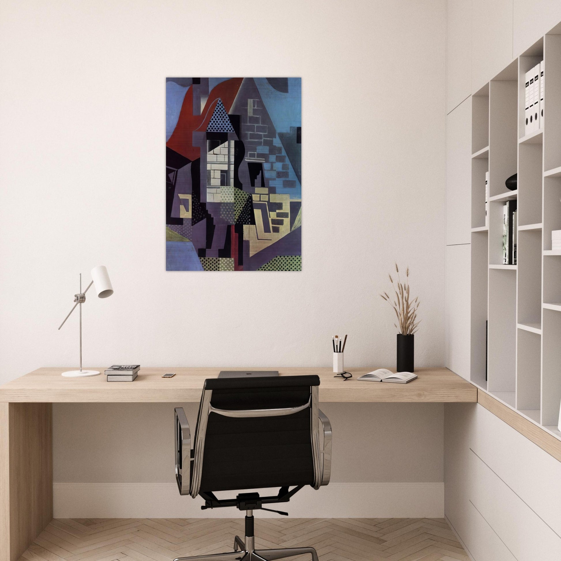 LANDSCAPE AT BEAULIEU - Juan Gris Brushed Aluminum Print - 70x100 cm / 28x40 inches | Juan Gris Aluminum Print | Juan Gris Prints