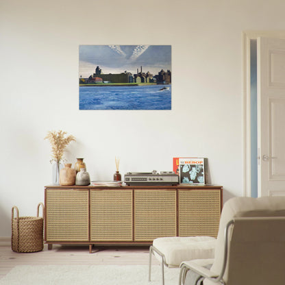 Blackwell s Island - Edward Hopper Brushed Aluminum Print - 70x100 cm / 28x40 inches | Edward Hopper Aluminum Print | Edward Hopper Prints