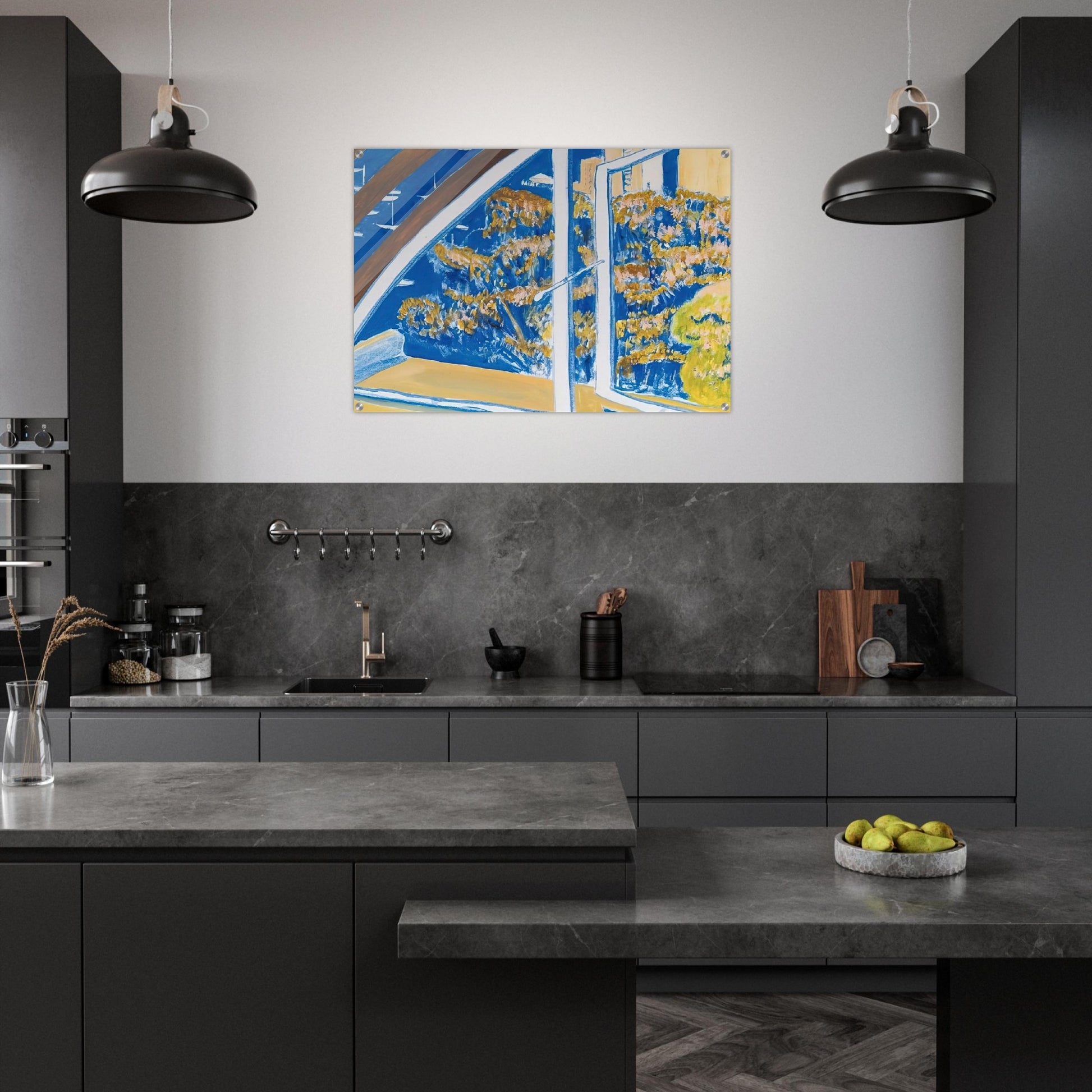 The Window, Lavender Bay - 1980 - Brett Whiteley Acrylic Print - 70x100 cm / 28x40″ inches