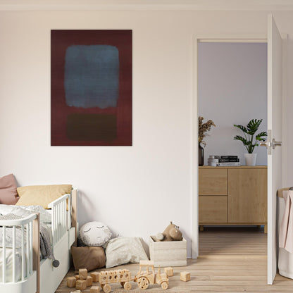 No. 37No. 19 Slate Blue and Brown on Plum - 1958 - Mark Rothko Brushed Aluminum Print - 70x100 cm / 28x40 inches | Mark Rothko Aluminum Print | Mark Rothko Prints