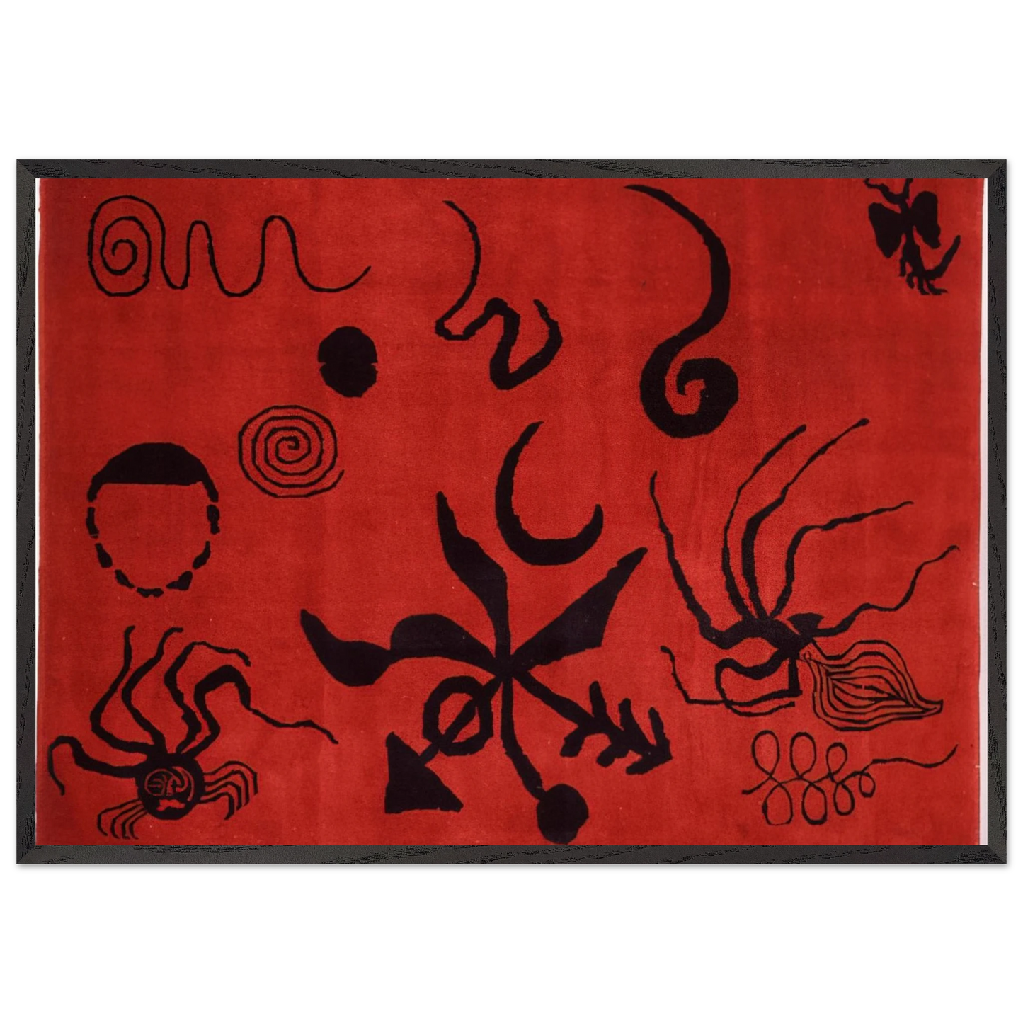 ARAIGNEE 1953 - Alexander Calder 70x100 cm / 28x40 inches Framed Art Print – Black Wooden Frame