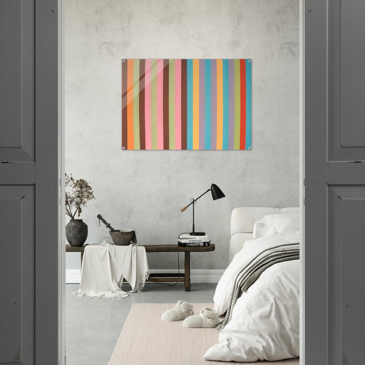 Boudoir Painting - 1965 - Gene Davis Acrylic Print - 70x100 cm / 28x40″ inches