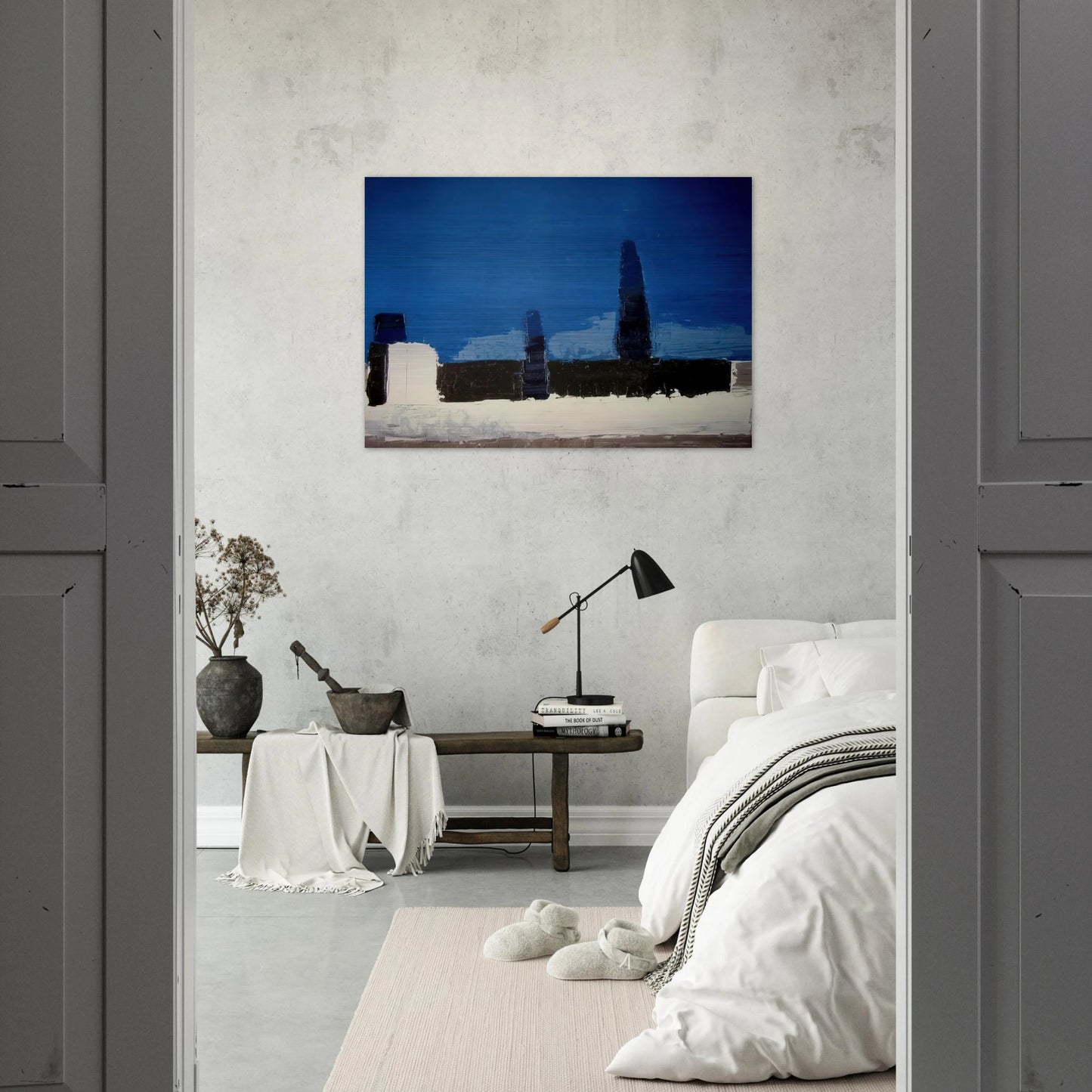 Fiesole - 1953 - Nicolas de Stael Brushed Aluminum Print - 70x100 cm / 28x40 inches | Nicolas de Stael Aluminum Print | Nicolas de Stael Prints