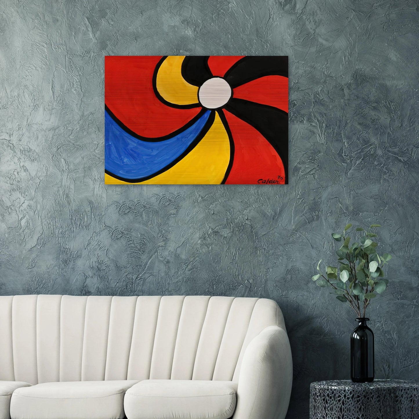 THE BIG WHEEL 1970 - Alexander Calder Brushed Aluminum Print - 70x100 cm / 28x40 inches | Alexander Calder Aluminum Print | Alexander Calder Prints