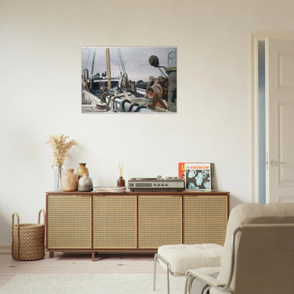 Deck of a Beam Trawler, Gloucester - Edward Hopper Brushed Aluminum Print - 70x100 cm / 28x40 inches | Edward Hopper Aluminum Print | Edward Hopper Prints