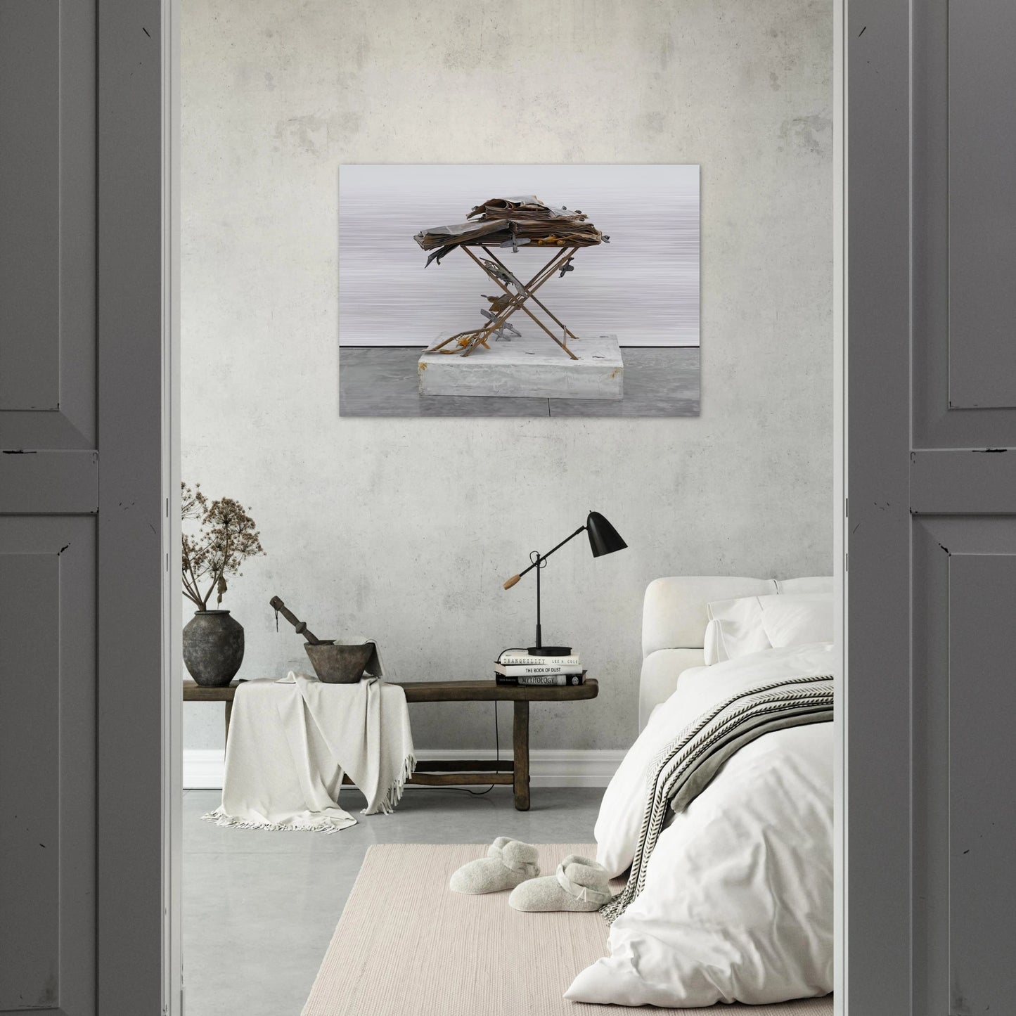 DAT ROSA MIEL APIBUS 2009 - Anselm Kiefer Brushed Aluminum Print - 70x100 cm / 28x40 inches | Anselm Kiefer Aluminum Print | Anselm Kiefer Prints