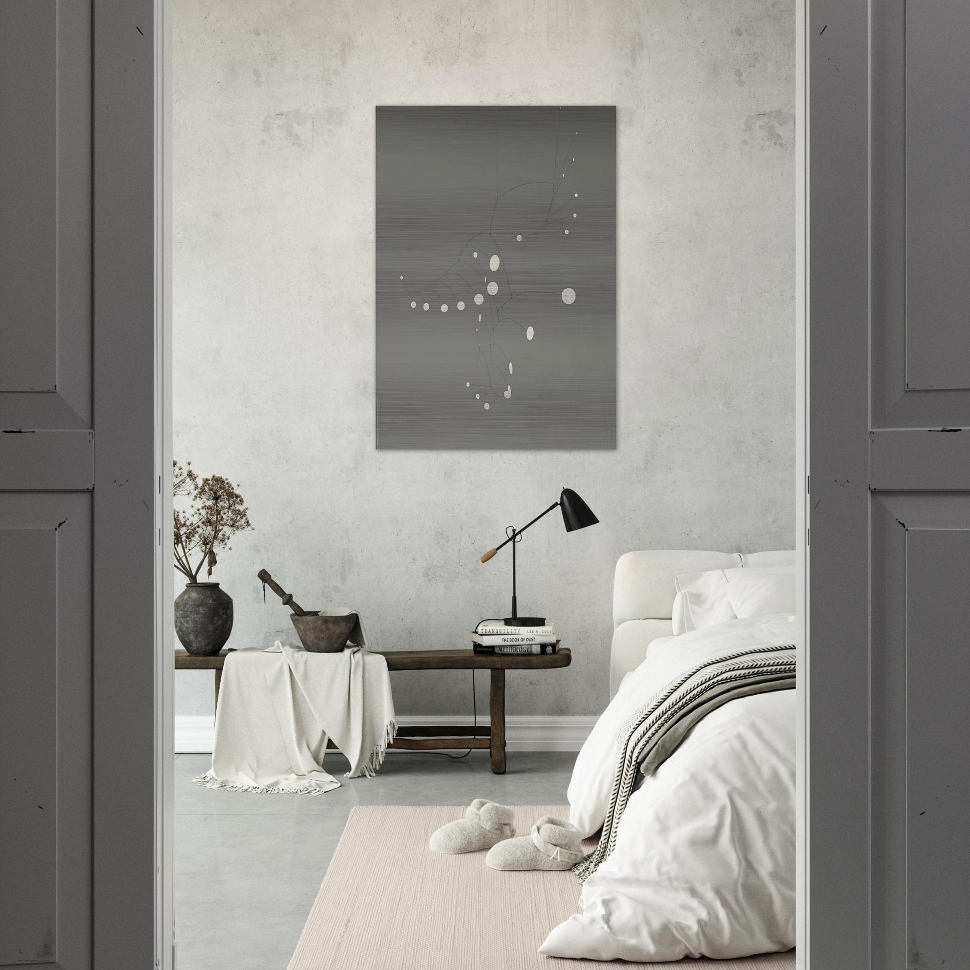 SNOW FLURRY 1948 - Alexander Calder Brushed Aluminum Print - 70x100 cm / 28x40 inches | Alexander Calder Aluminum Print | Alexander Calder Prints