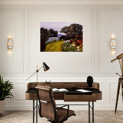 IN THE NICE COUNTRYSIDE GARDEN OF IRISES 1919 - Henri Matisse Brushed Aluminum Print - 70x100 cm / 28x40 inches | Henri Matisse Aluminum Print | Henri Matisse Prints