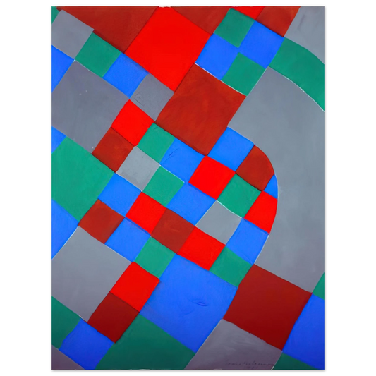 Sonia Delaunay - WORD POETRY POETRY OF COLORS  75x100 cm / 30x40inches Fine Art Poster