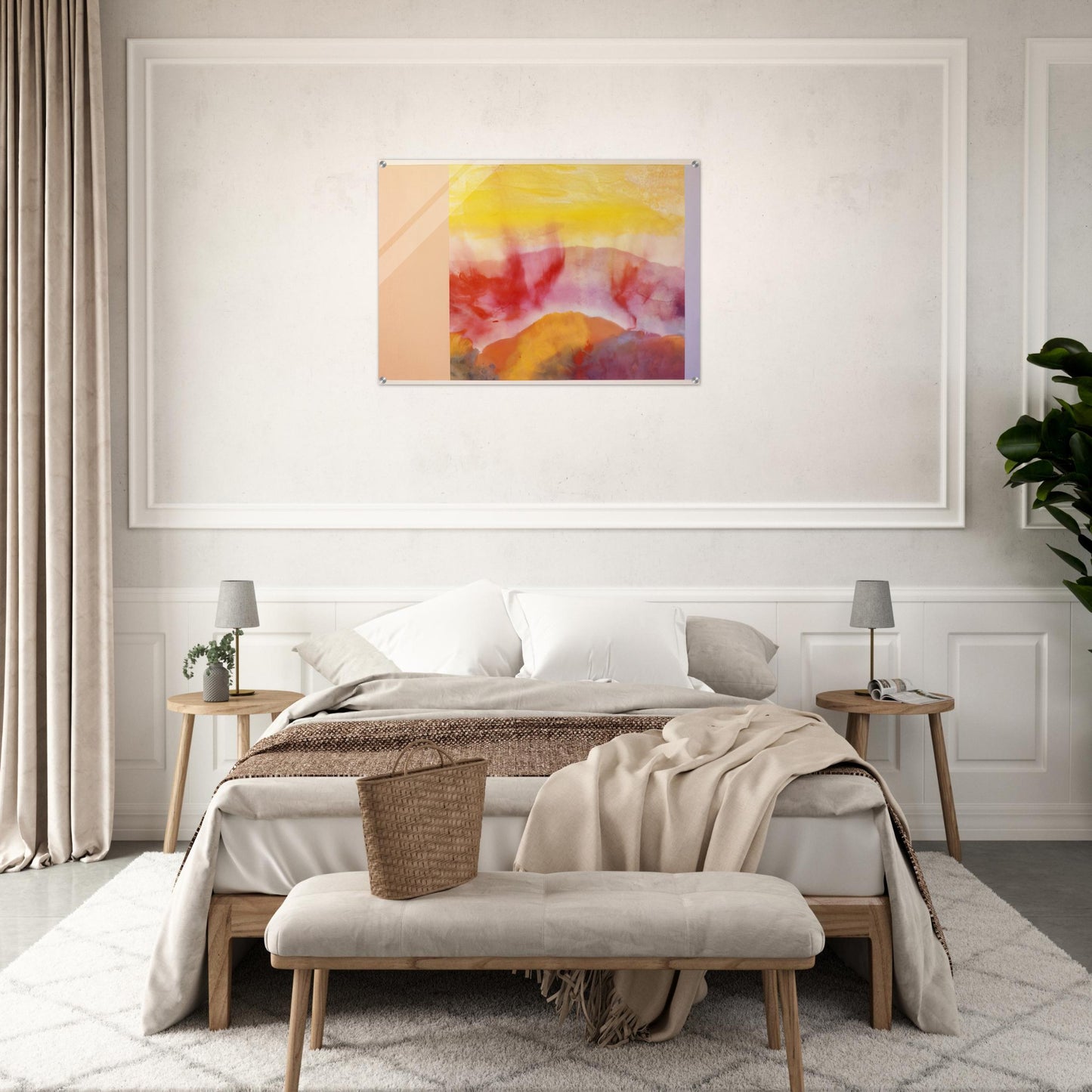 Mountain Morning - 1993 - Ronnie Landfield Acrylic Print - 70x100 cm / 28x40″ inches