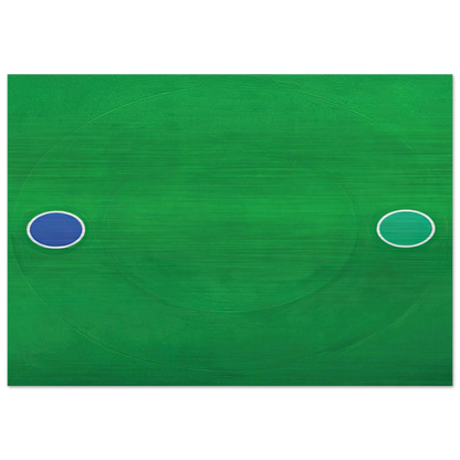 Green Melt - 1966 - Thomas Downing Brushed Aluminum Print - 70x100 cm / 28x40 inches | Thomas Downing Aluminum Print | Thomas Downing Prints