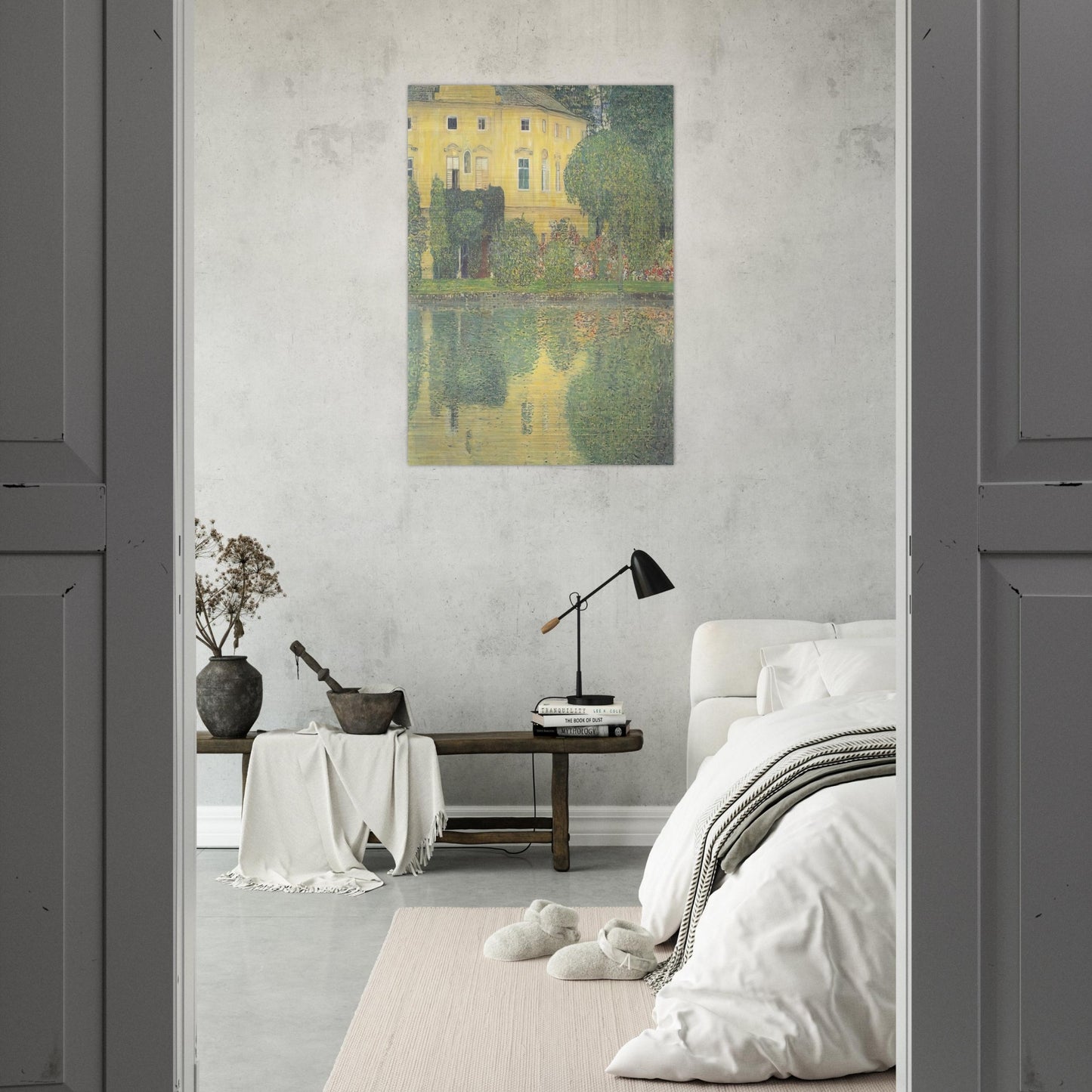 SCHLOSS KAMMER ON THE ATTERSEE IV - Gustav Klimt Brushed Aluminum Print - 70x100 cm / 28x40 inches | Gustav Klimt Aluminum Print | Gustav Klimt Prints