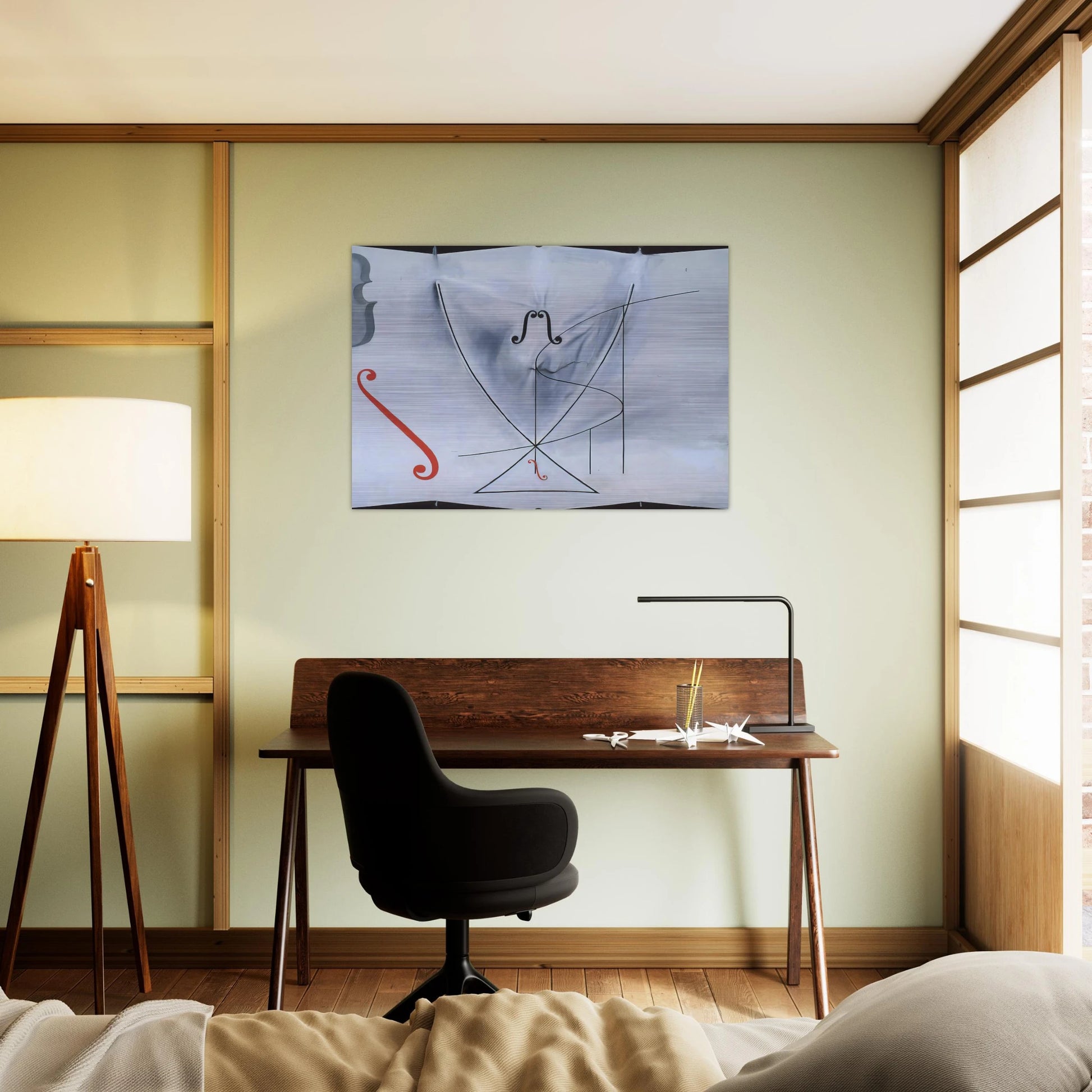 THE SWALLOW S TAIL - Salvador Dali Brushed Aluminum Print - 70x100 cm / 28x40 inches | Salvador Dali Aluminum Print | Salvador Dali Prints