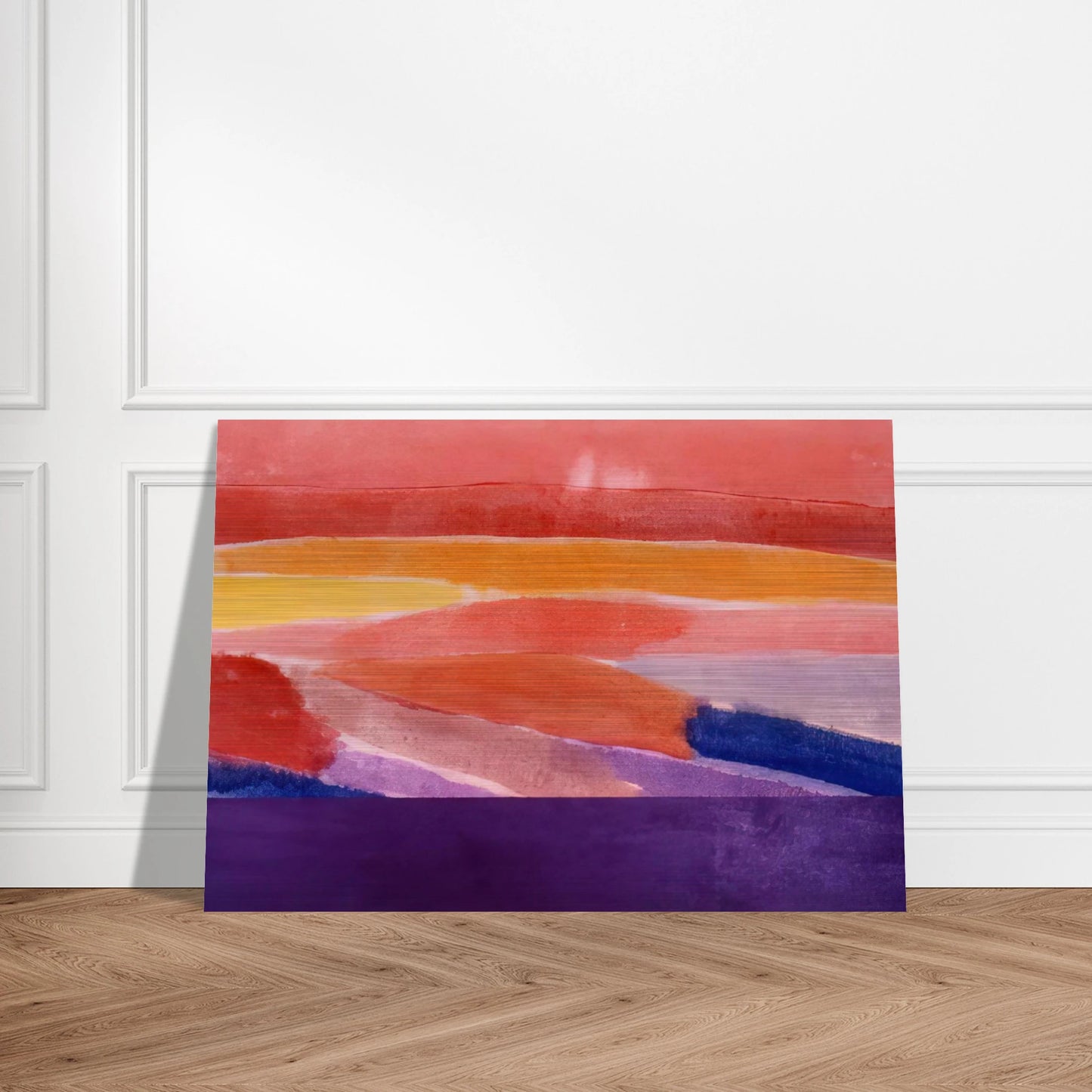 Surface Of Coral - 1981 - Ronnie Landfield Brushed Aluminum Print - 70x100 cm / 28x40 inches | Ronnie Landfield Aluminum Print | Ronnie Landfield Prints