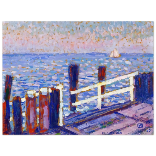 Theo van Rysselberghe - THE JETTY 1906  75x100 cm / 30x40inches Fine Art Poster