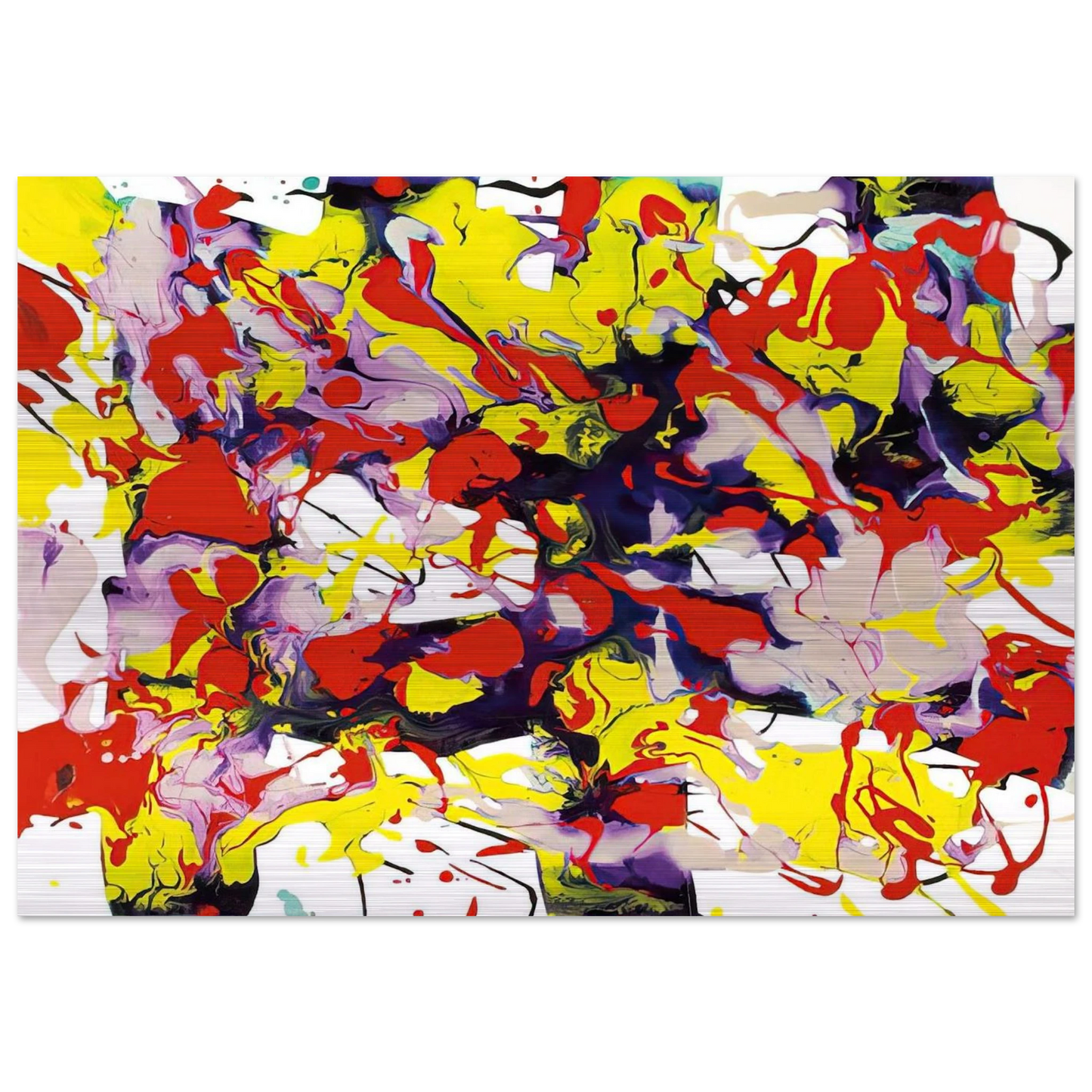 Untitled  SFP94-69  SFF 1743  - Sam Francis Brushed Aluminum Print - 70x100 cm / 28x40 inches | Sam Francis Aluminum Print | Sam Francis Prints