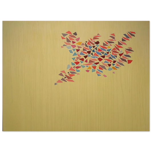 Robert Goodnough - Colors on Pale Yellow - 1975  75x100 cm / 30x40inches Fine Art Poster