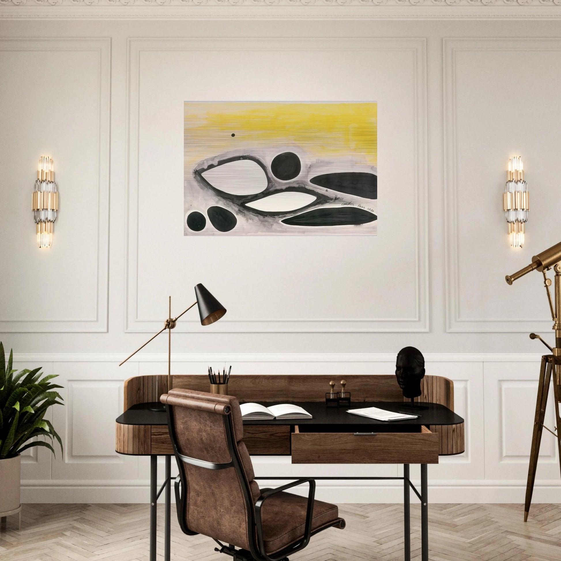 UNTITLED 1946 0 - Alexander Calder Brushed Aluminum Print - 70x100 cm / 28x40 inches | Alexander Calder Aluminum Print | Alexander Calder Prints