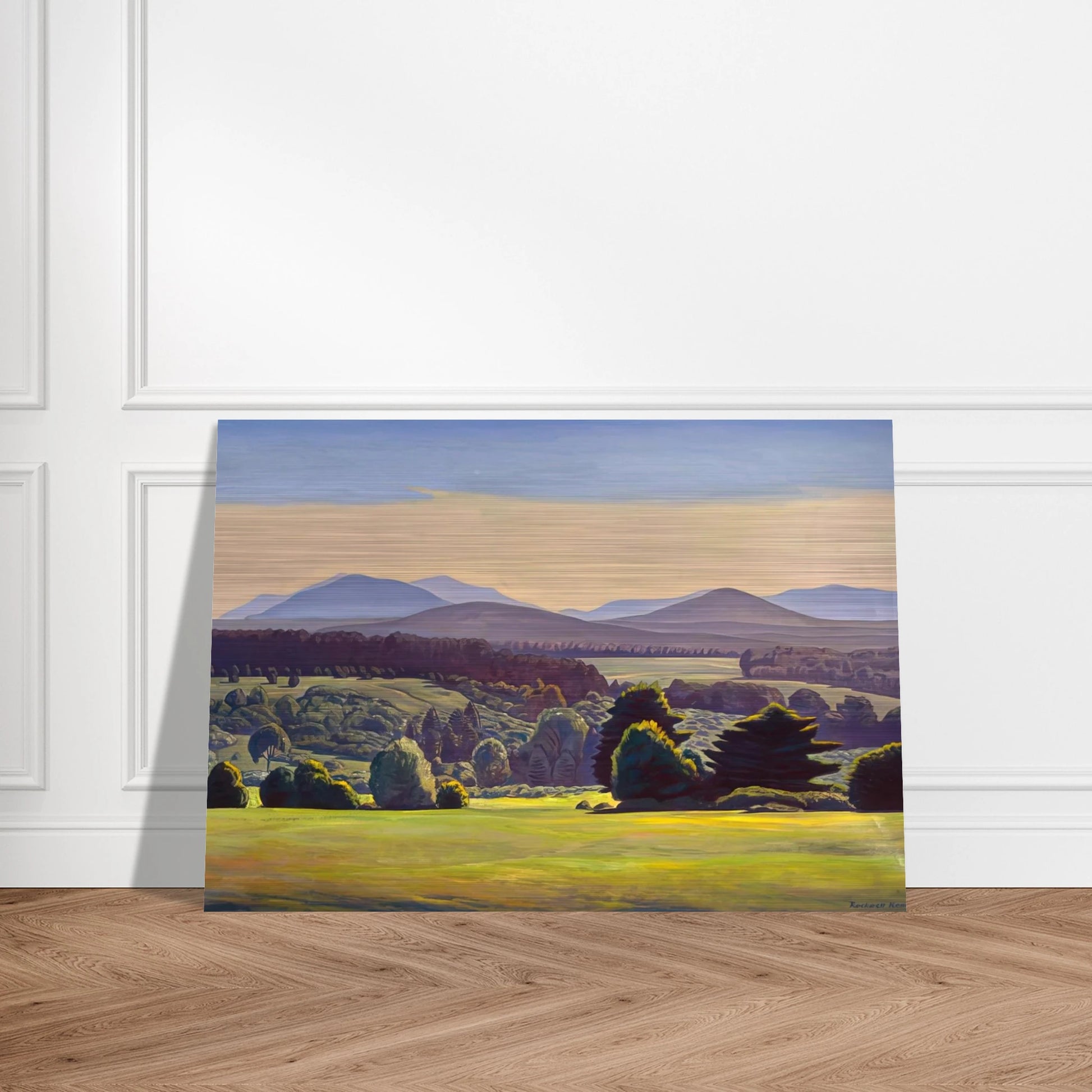Summer Day. Asgaard - Rockwell Kent Brushed Aluminum Print - 70x100 cm / 28x40 inches | Rockwell Kent Aluminum Print | Rockwell Kent Prints