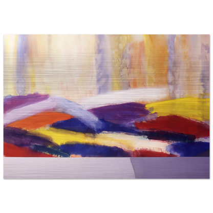 Matisse's Table - 1996 - Ronnie Landfield Brushed Aluminum Print - 70x100 cm / 28x40 inches | Ronnie Landfield Aluminum Print | Ronnie Landfield Prints