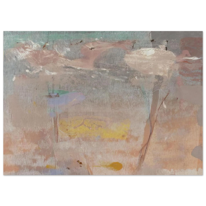 Helen Frankenthaler - Monotype I - 1981 Wall art - A3 (29.7 x 42  cm) - Premium Wooden Framed Poster With Fine Art Paper-canvas - White frame