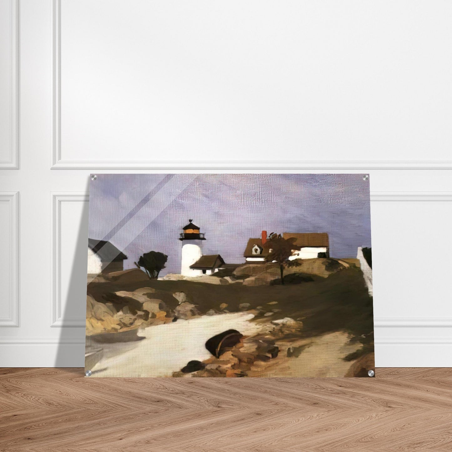 Squam Light - Edward Hopper Acrylic Print - 70x100 cm / 28x40″ inches | Edward Hopper Wall Art | Edward Hopper Prints