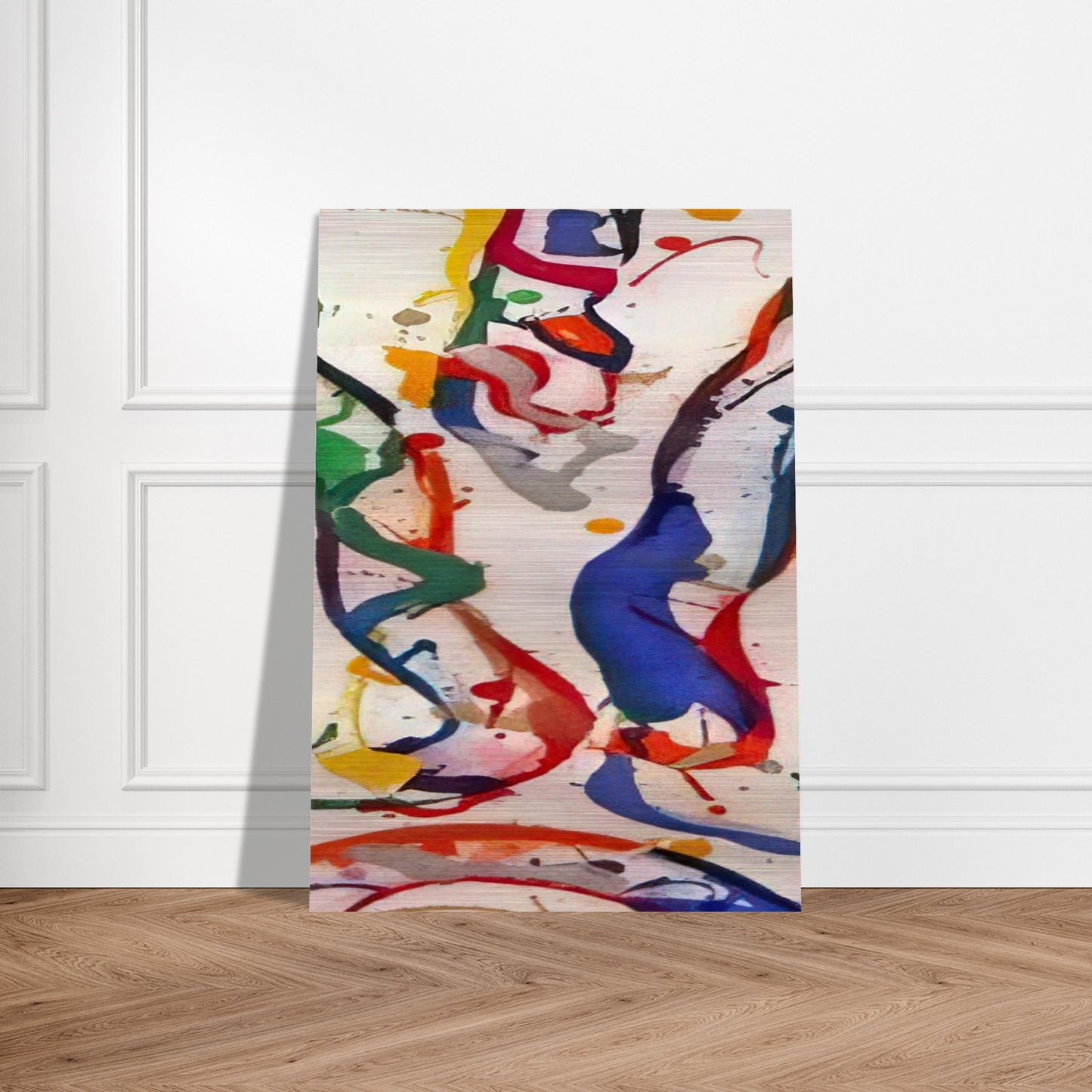 Untitled 040 - Sam Francis Brushed Aluminum Print - 70x100 cm / 28x40 inches | Sam Francis Aluminum Print | Sam Francis Prints