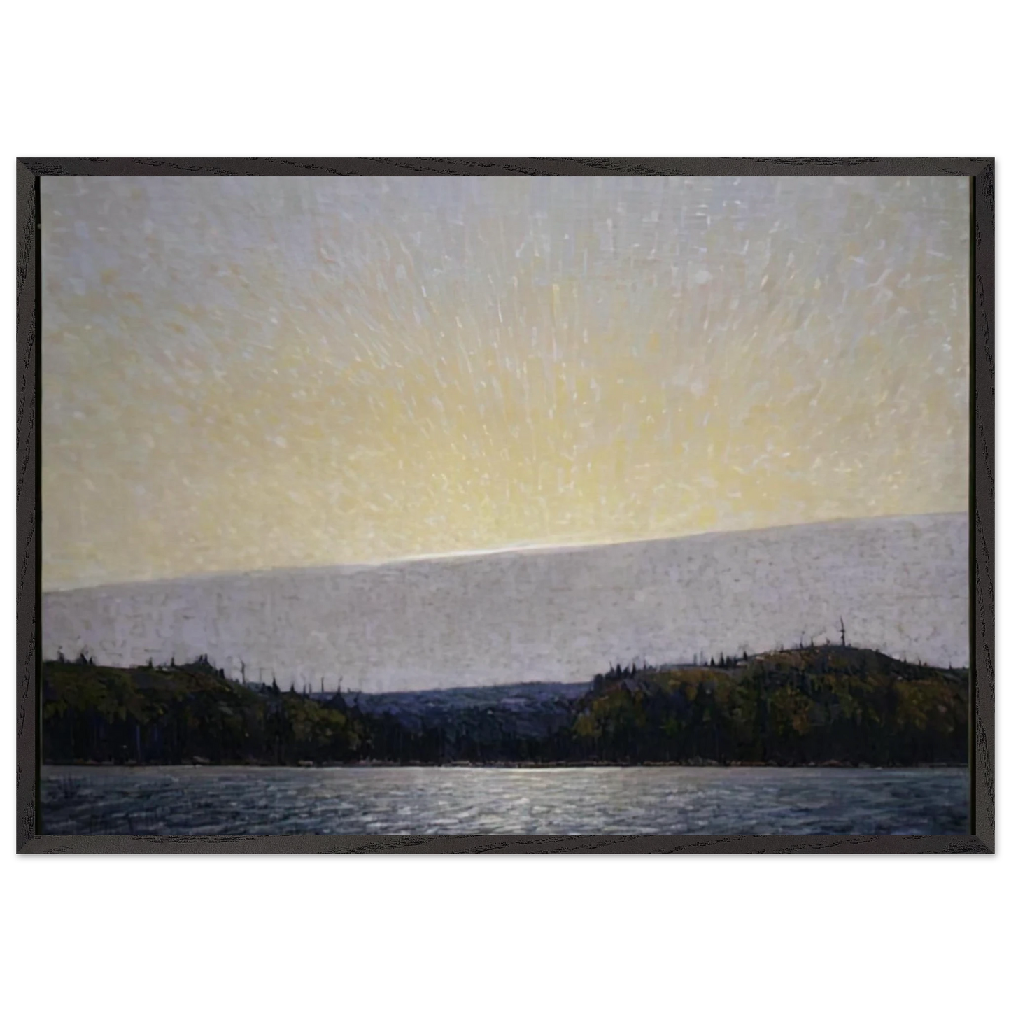 MORNING CLOUD 1913 - Tom Thomson 70x100 cm / 28x40 inches Framed Art Print – Black Wooden Frame