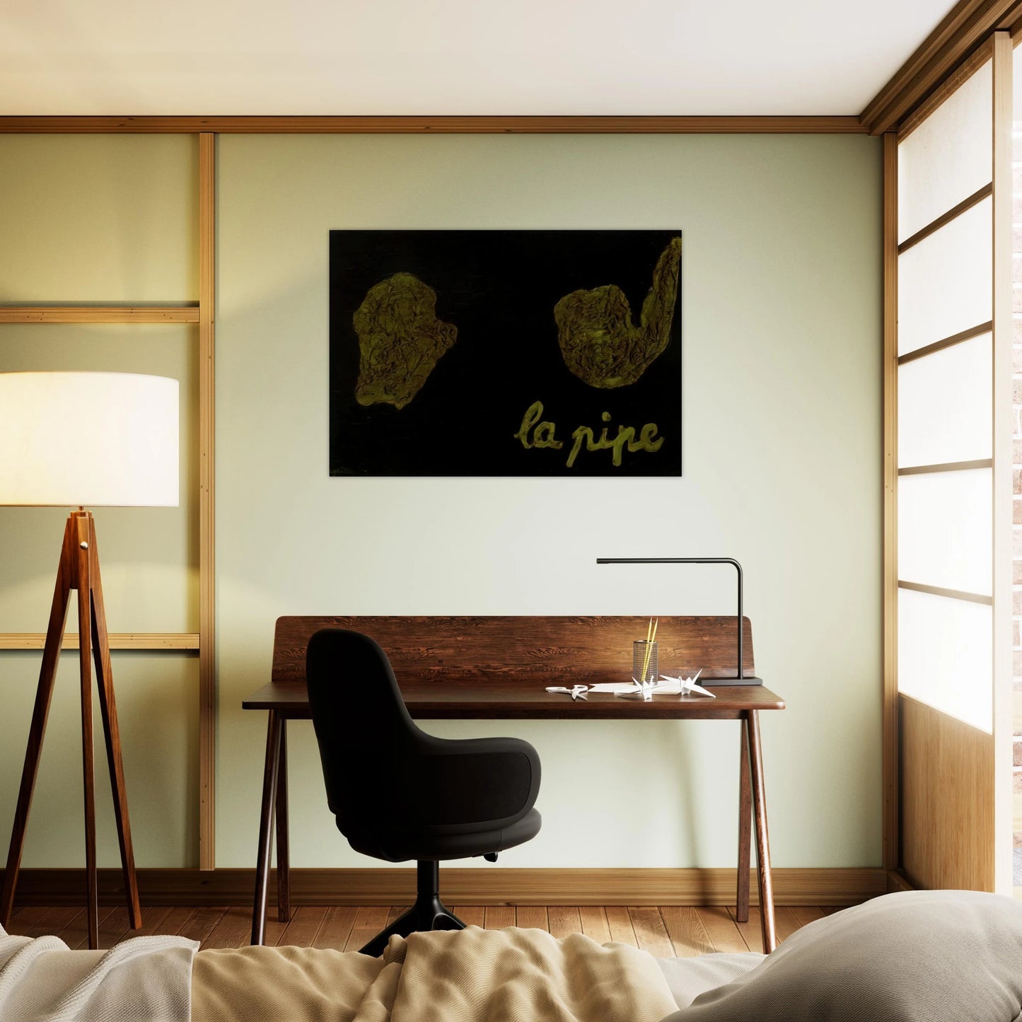 THE PIPE 1927 - Rene Magritte Brushed Aluminum Print - 70x100 cm / 28x40 inches | Rene Magritte Aluminum Print | Rene Magritte Prints