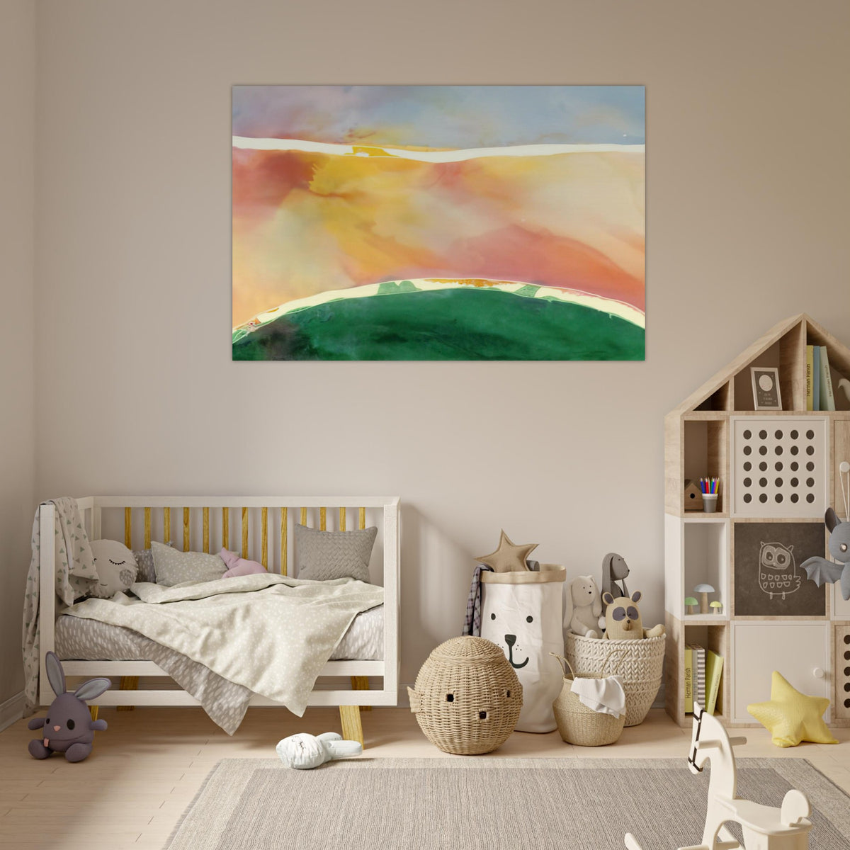 Bay Breeze - 1969 - Ronnie Landfield Art Prints - 100x150 cm / 40x60″ inches | Ronnie Landfield Poster | Ronnie Landfield Prints