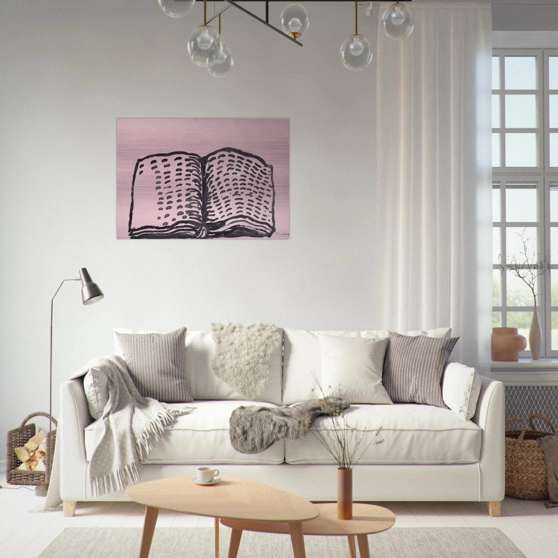 UNTITLED BOOK - Philip Guston Brushed Aluminum Print - 70x100 cm / 28x40 inches | Philip Guston Aluminum Print | Philip Guston Prints