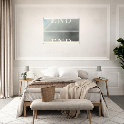 THE END 53 - Edward Ruscha Acrylic Print - 70x100 cm / 28x40″ inches