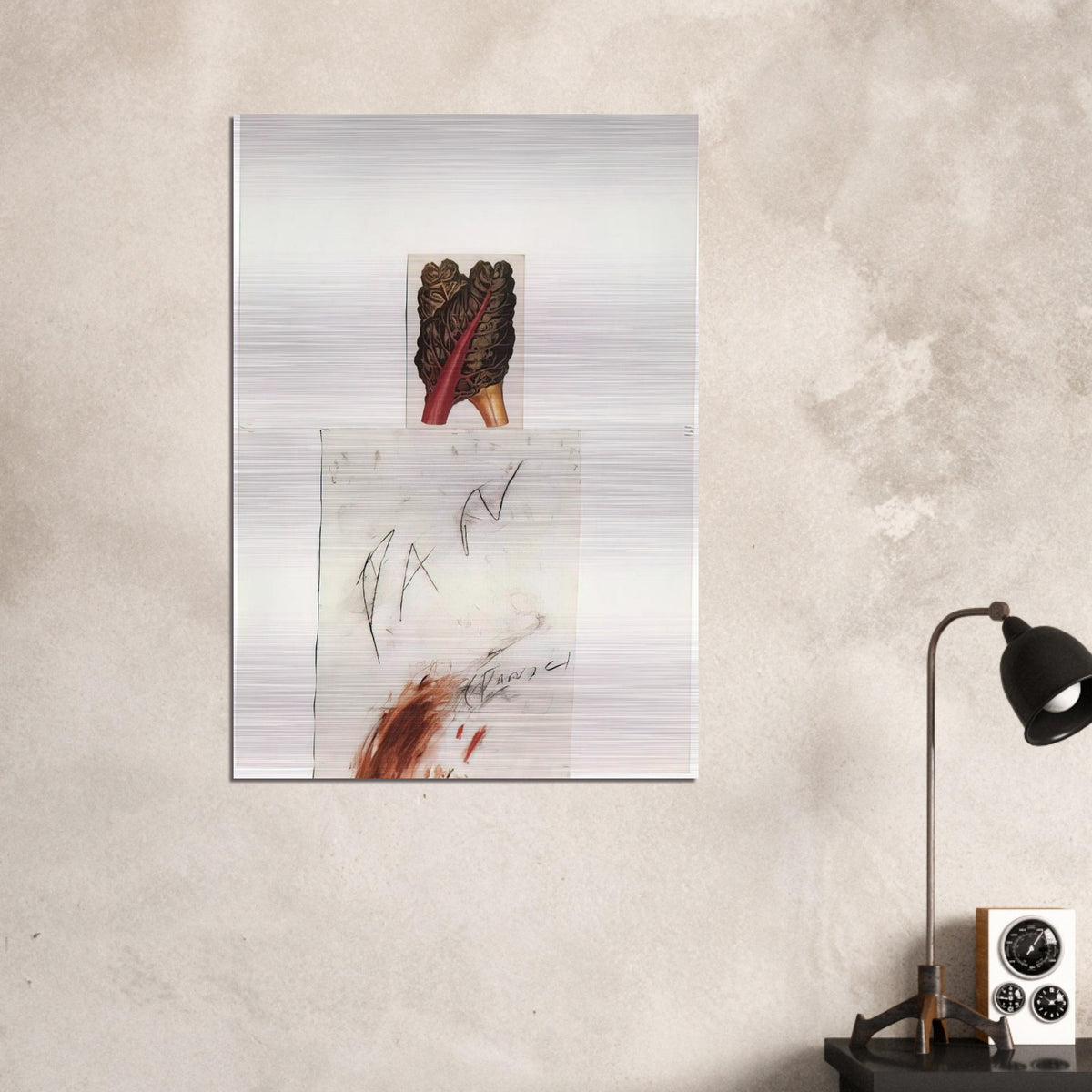 Pan - Cy Twombly Brushed Aluminum Print - 70x100 cm / 28x40 inches | Cy Twombly Aluminum Print | Cy Twombly Prints