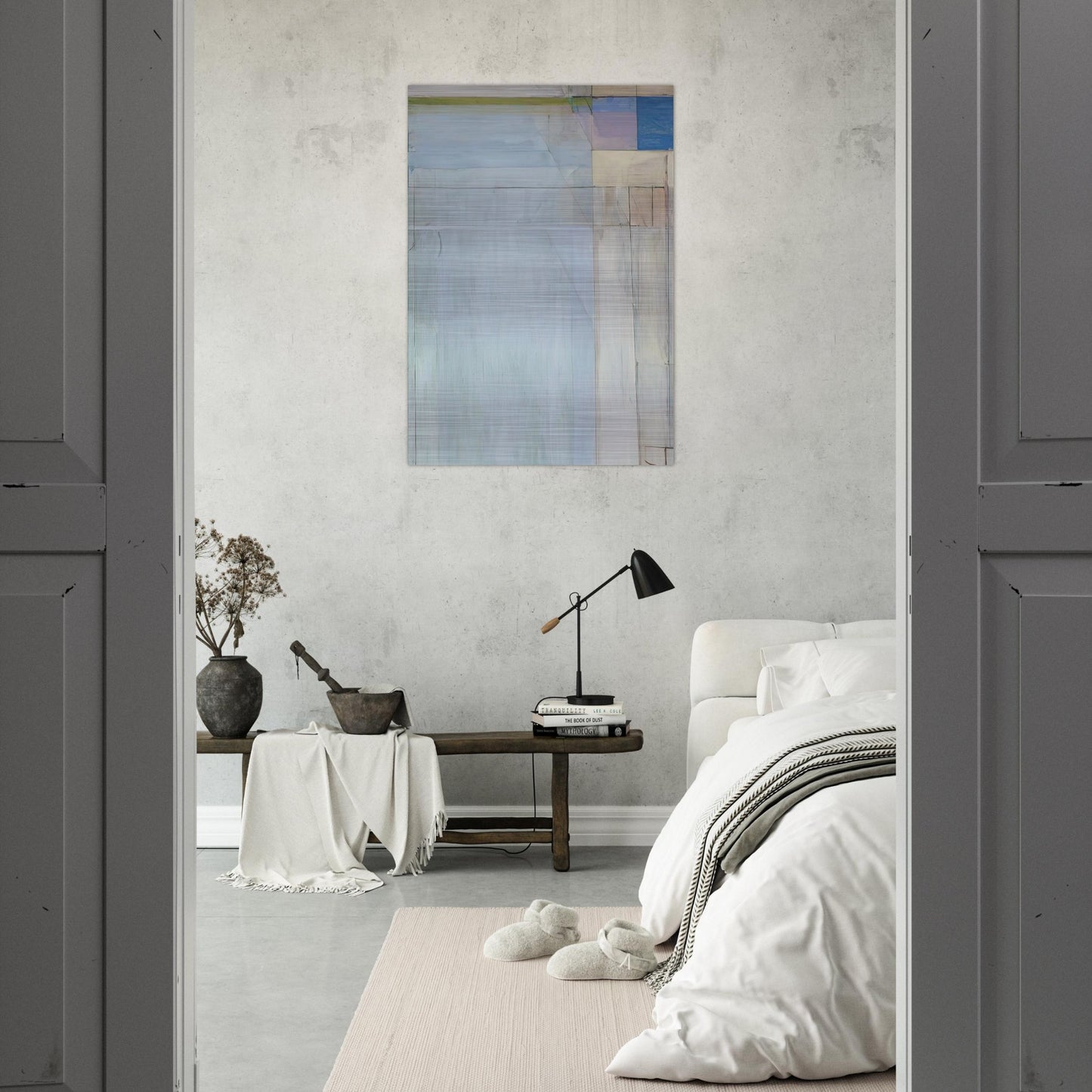 Ocean Park #54 - Richard Diebenkorn Brushed Aluminum Print - 70x100 cm / 28x40 inches | Richard Diebenkorn Aluminum Print | Richard Diebenkorn Prints