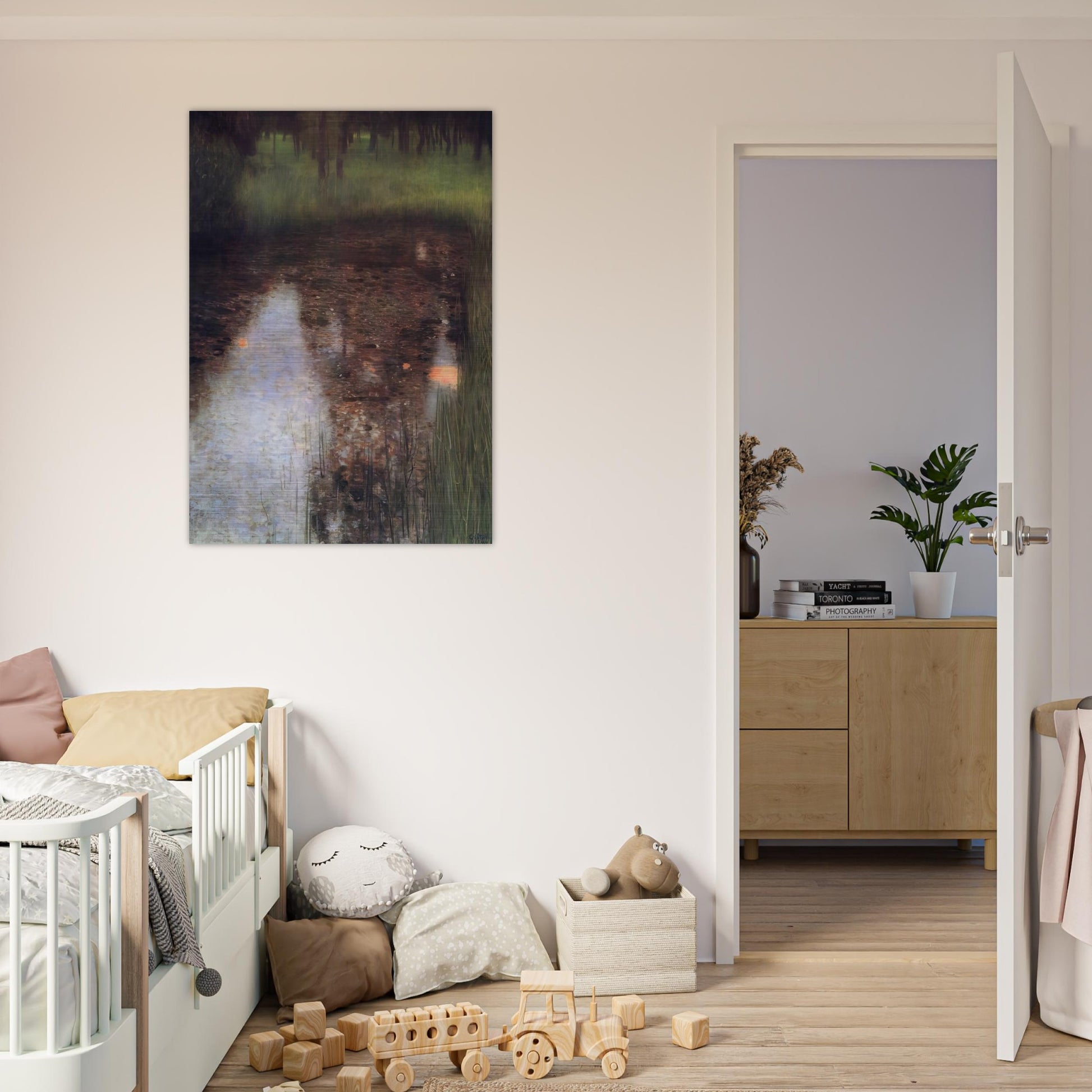 THE SWAMP 1900 - Gustav Klimt Brushed Aluminum Print - 70x100 cm / 28x40 inches | Gustav Klimt Aluminum Print | Gustav Klimt Prints